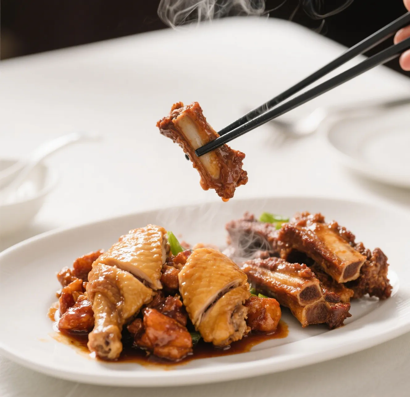 General Tso's Chicken w. Boneless Spare Ribs