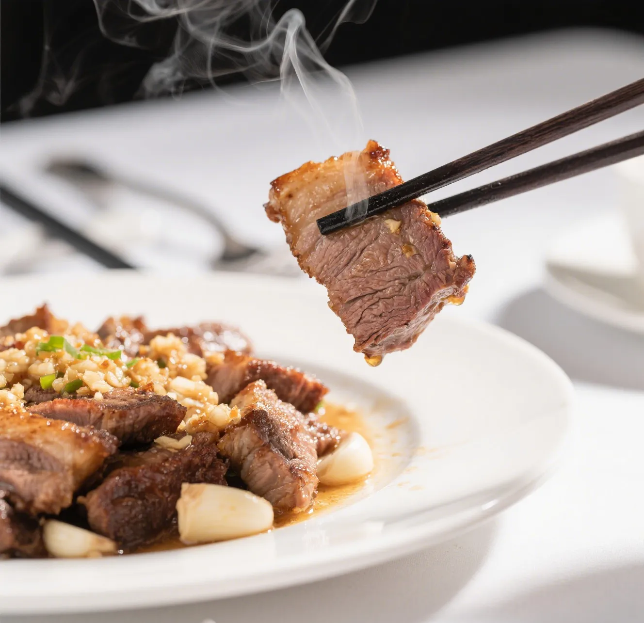 Roast Pork w. Garlic Sauce